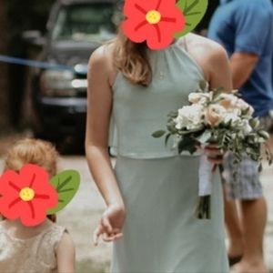 Jr Bridemaids Dress Size 14 Sage